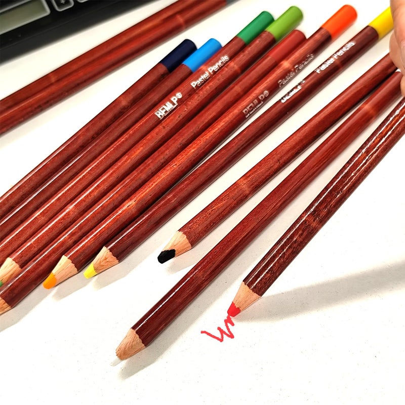 BEMLP 12 Non-toxic Professional Soft Pastel Pencils Drawing Sketches Colored Pencils For Drawing School Lapices De Colores Stationery - Image 4